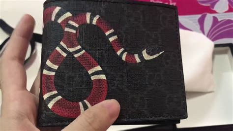 gucci kingsnake wallet real vs fake|authentic gucci snake wallet.